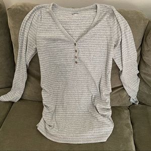 Old Navy Maternity Ribbed V Neck with buttons